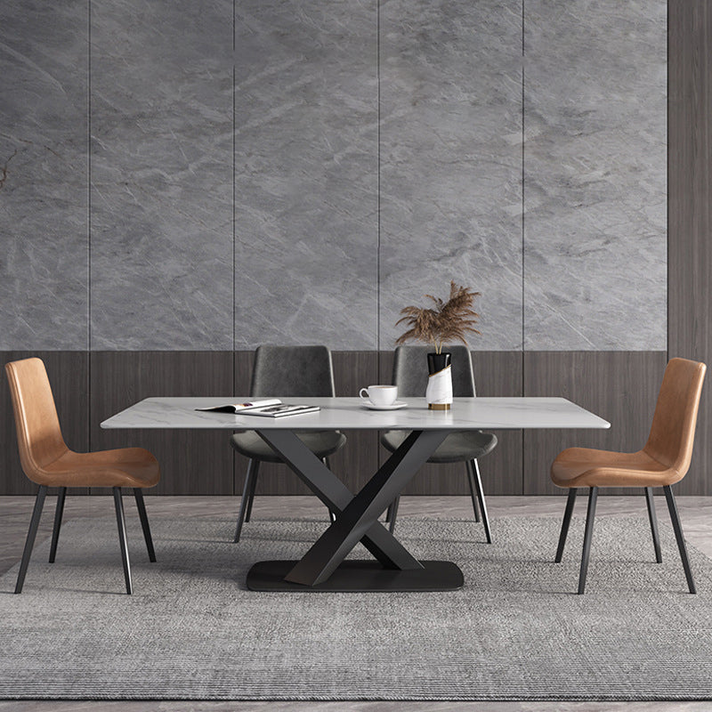 Juego de mesa de comedor rectangular 1/2/4/5/6/7 piezas de comedor de metal para casa