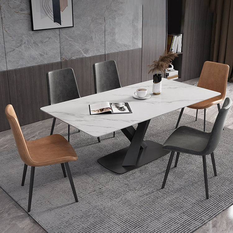 Juego de mesa de comedor rectangular 1/2/4/5/6/7 piezas de comedor de metal para casa