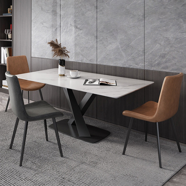 Juego de mesa de comedor rectangular 1/2/4/5/6/7 piezas de comedor de metal para casa