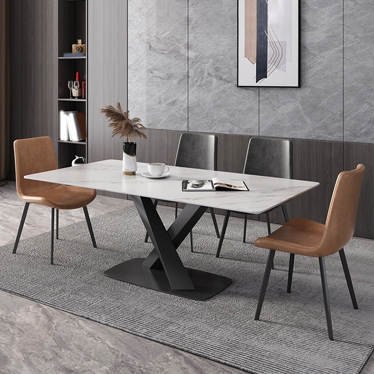 Juego de mesa de comedor rectangular 1/2/4/5/6/7 piezas de comedor de metal para casa