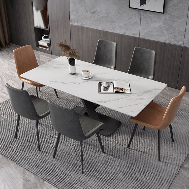 Juego de mesa de comedor rectangular 1/2/4/5/6/7 piezas de comedor de metal para casa