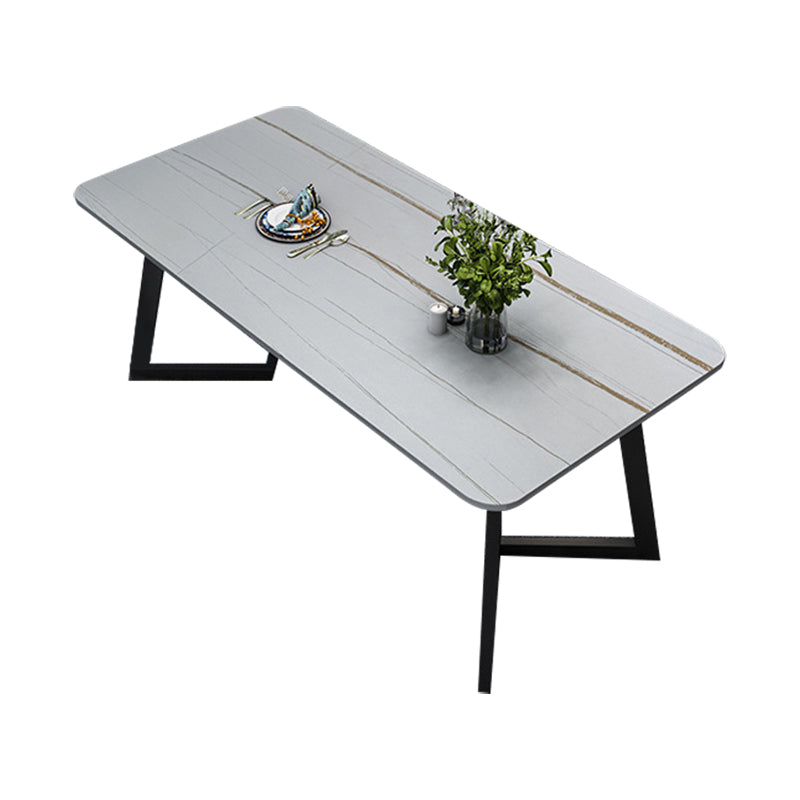 Juego de comedor glamoroso con sillas de cuero sinté 1/4/5/7 piezas de mesa de comedor