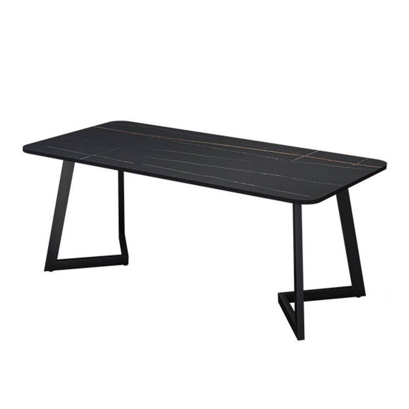 Juego de comedor glamoroso con sillas de cuero sinté 1/4/5/7 piezas de mesa de comedor