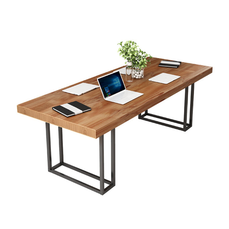 Ensemble de Table à manger en bois massif marron, 1/2/5/7 pièces, ensemble de Dinette industriel pour la maison