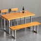 Industrial Dining Table Set 1/4/5/6 Pcs Solid Wood Dining Table and Chairs