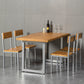 Industrial Dining Table Set 1/4/5/6 Pcs Solid Wood Dining Table and Chairs