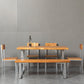 Industrial Dining Table Set 1/4/5/6 Pcs Solid Wood Dining Table and Chairs