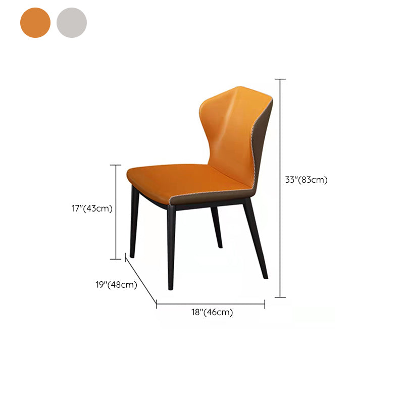 Modern Stone Dining Set 1/4/5/7 Pieces Rectangle Dining Table Set with Wingback Chairs