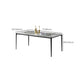 Modern Stone Dining Set 1/4/5/7 Pieces Rectangle Dining Table Set with Wingback Chairs