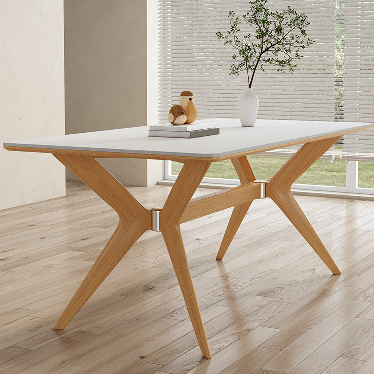 Steen top eettafel set met houten frame 1/4/5/7 stuks moderne dinette set voor thuis
