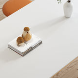 Tavolo da pranzo top in pietra set con telaio in legno 1/4/5/7 pezzi Dinette moderna per casa