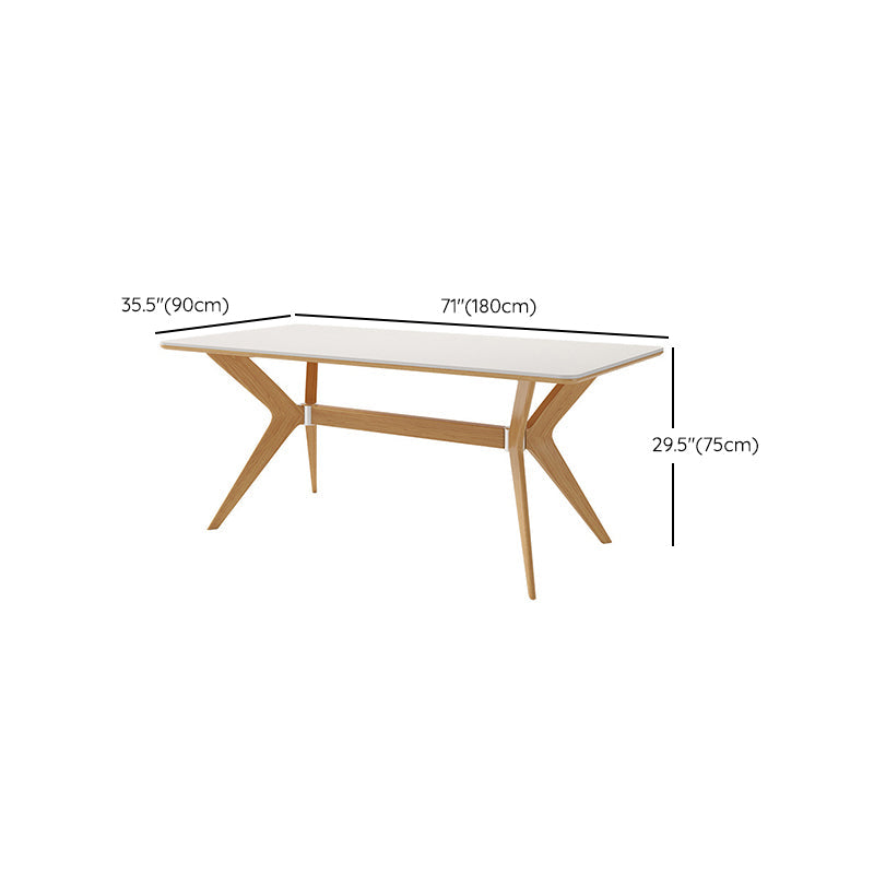 Steen top eettafel set met houten frame 1/4/5/7 stuks moderne dinette set voor thuis