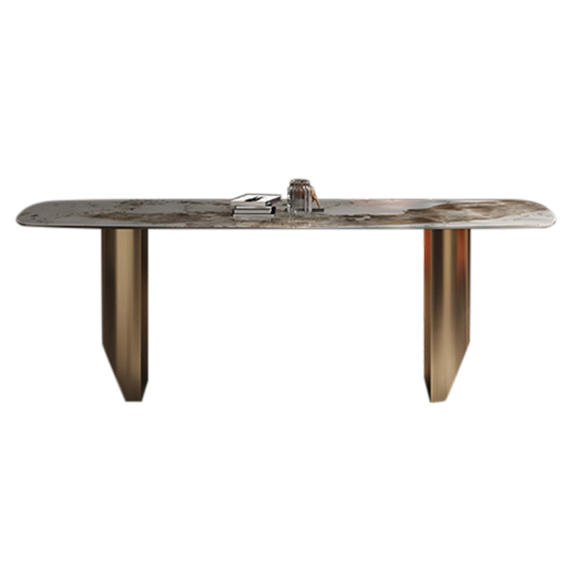 Juego de comedor contemporáneo 1/2/5/7 piezas Juego de mesa de comedor de piedra blanca brillante