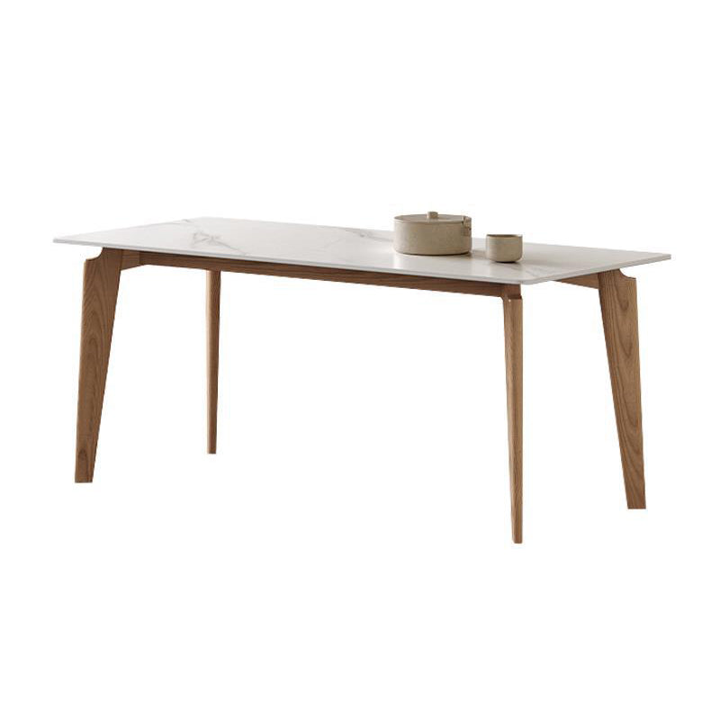 Ensemble de restauration en pierre moderne 1/2/3/4 Pieces Table à manger avec chaises en cuir