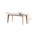 Ensemble de restauration en pierre moderne 1/2/3/4 Pieces Table à manger avec chaises en cuir