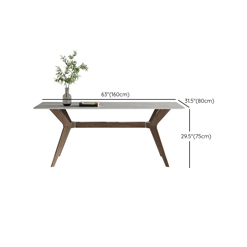 Set di tavoli da pranzo in pietra grigio moderno 1/4/5 pezzi set da pranzo con sedie in pelle