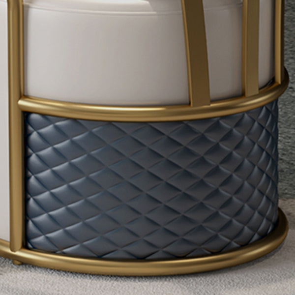 Juego de comedor glamoroso con sillas de cuero 1/4/5 piezas de mesa blanca brillante juego de mesa de comedor de piedra blanca