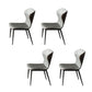Modern Dining Table Set 1/5/7 Pcs Stone Dining Table with Wingback Chairs