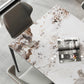 Modern Dining Table Set 1/5/7 Pcs Stone Dining Table with Wingback Chairs