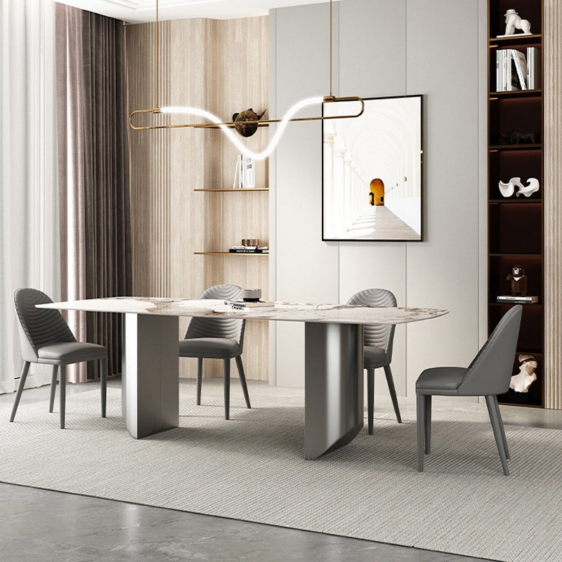 Glam Style Dinette Set for Home 1/2/3/5/6 Pieces Glossy White Dining Table Set 5 Pieces: Table, 4 Chairs Clearhalo 'Dining Room Sets' 'Dining Tables & Seating' 'dining_room_set' 'furn' 'furn_dining_room_set' 'Furniture' 'Kitchen & Dining Furniture' 6369926
