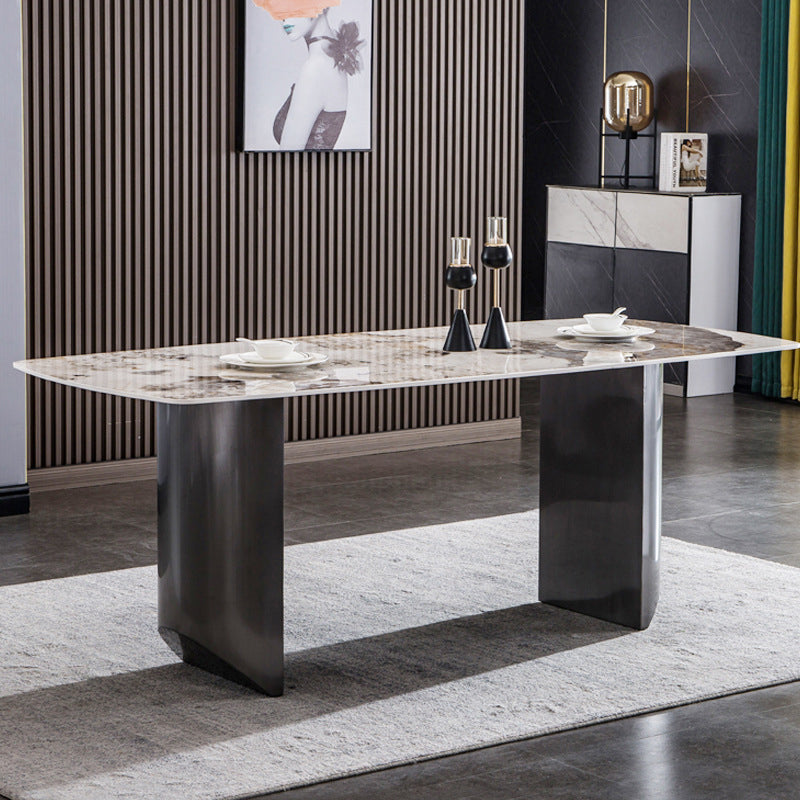 Glam Style Dinette Set for Home 1/2/3/5/6 Pieces Glossy White Dining Table Set Clearhalo 'Dining Room Sets' 'Dining Tables & Seating' 'dining_room_set' 'furn' 'furn_dining_room_set' 'Furniture' 'Kitchen & Dining Furniture' 6369927