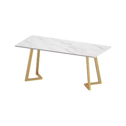 Glam Dining Table Set 1/2/7 Pcs Sintered Stone Dining Table and Upholstered Chairs Clearhalo 'Dining Room Sets' 'Dining Tables & Seating' 'dining_room_set' 'furn' 'furn_dining_room_set' 'Furniture' 'Kitchen & Dining Furniture' 6369966