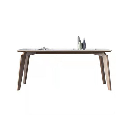 Witte rechthoek eettafel ingesteld 1/4/5 stuks houten dinette ingesteld voor thuis