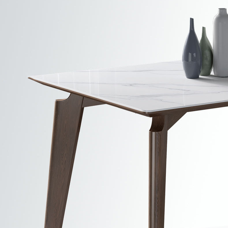 Witte rechthoek eettafel ingesteld 1/4/5 stuks houten dinette ingesteld voor thuis