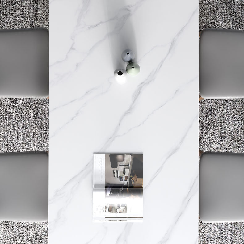 Witte rechthoek eettafel ingesteld 1/4/5 stuks houten dinette ingesteld voor thuis