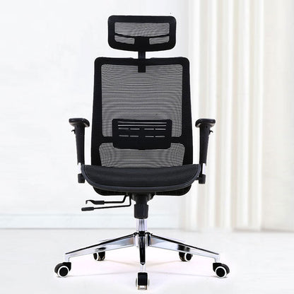 Modern Desk Chair Mesh Computer Chair Conference Chair in Black 1 Piece Clearhalo 'furn' 'furn_office_chair' 'Furniture' 'Office Chairs' 'Office Furniture' 'office_chair' 6370065