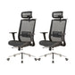 Modern Desk Chair Mesh Computer Chair Conference Chair in Black 2 Piece Set Clearhalo 'furn' 'furn_office_chair' 'Furniture' 'Office Chairs' 'Office Furniture' 'office_chair' 6370066