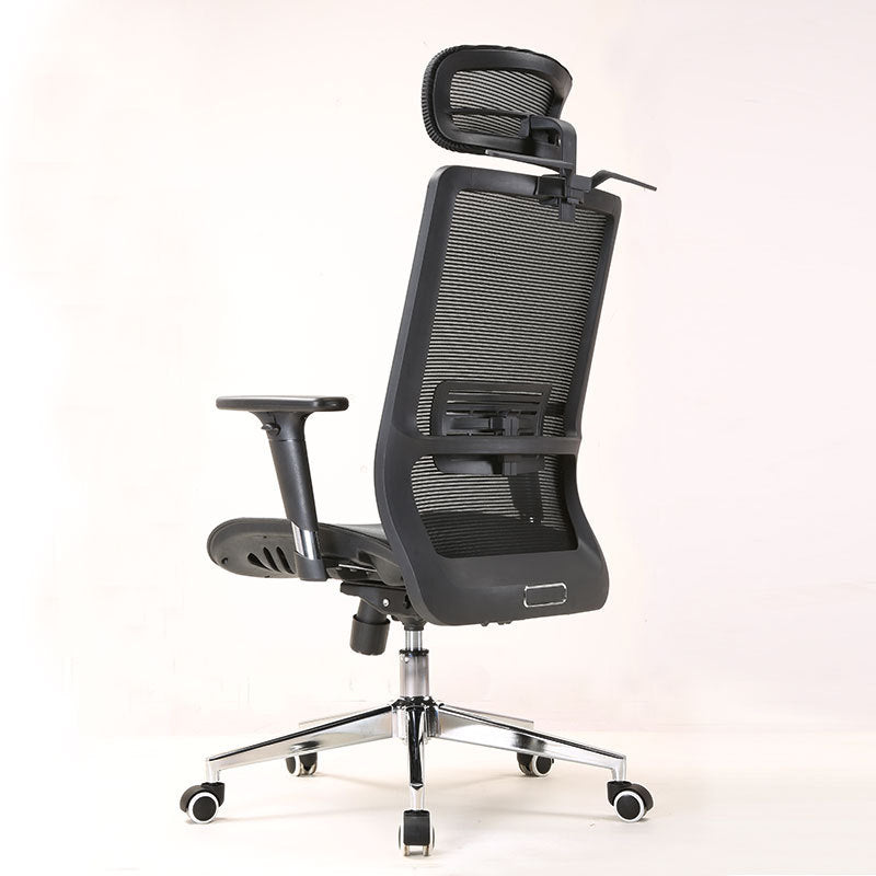 Modern Desk Chair Mesh Computer Chair Conference Chair in Black Clearhalo 'furn' 'furn_office_chair' 'Furniture' 'Office Chairs' 'Office Furniture' 'office_chair' 6370067