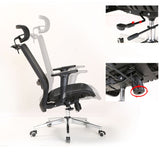 Silla de escritorio moderna silla de computadora de malla silla de conferencia en negro