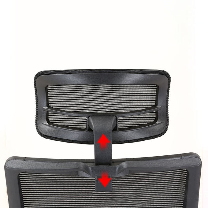 Modern Desk Chair Mesh Computer Chair Conference Chair in Black Clearhalo 'furn' 'furn_office_chair' 'Furniture' 'Office Chairs' 'Office Furniture' 'office_chair' 6370076