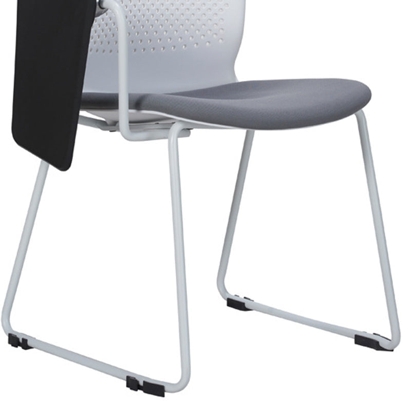 Contemporary Armless Office Chair Plastic Mid Back No Wheels Conference Chair Clearhalo 'furn' 'furn_office_chair' 'Furniture' 'Office Chairs' 'Office Furniture' 'office_chair' 6370102