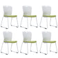 Contemporary Armless Office Chair Plastic Mid Back No Wheels Conference Chair Without Writing Pad 6 Piece Set Clearhalo 'furn' 'furn_office_chair' 'Furniture' 'Office Chairs' 'Office Furniture' 'office_chair' 6370103