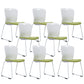 Contemporary Armless Office Chair Plastic Mid Back No Wheels Conference Chair Without Writing Pad 8 Piece Set Clearhalo 'furn' 'furn_office_chair' 'Furniture' 'Office Chairs' 'Office Furniture' 'office_chair' 6370105