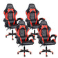 Sedia da scrivania moderna Sedia da gioco ergonomica in pelle Sedia con schienale alto con ruote