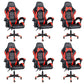 Sedia da scrivania moderna Sedia da gioco ergonomica in pelle Sedia con schienale alto con ruote