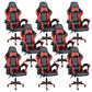 Sedia da scrivania moderna Sedia da gioco ergonomica in pelle Sedia con schienale alto con ruote