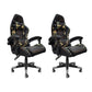 Sedia da scrivania moderna Sedia da gioco ergonomica in pelle Sedia con schienale alto con ruote