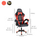 Sedia da scrivania moderna Sedia da gioco ergonomica in pelle Sedia con schienale alto con ruote