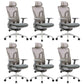 Ergonomic Adjustable Mesh Office Chair Adjustable Arms Swivel Chair Grey 6 Piece Set Clearhalo 'furn' 'furn_office_chair' 'Furniture' 'Office Chairs' 'Office Furniture' 'office_chair' 6370144