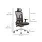 Ergonomic Adjustable Mesh Office Chair Adjustable Arms Swivel Chair Clearhalo 'furn' 'furn_office_chair' 'Furniture' 'Office Chairs' 'Office Furniture' 'office_chair' 6370146