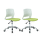 Modern Desk Chair Office Armless Chair Conference Chair with Wheels 2 Piece Set Metal Clearhalo 'furn' 'furn_office_chair' 'Furniture' 'Office Chairs' 'Office Furniture' 'office_chair' 6370150