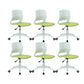 Modern Desk Chair Office Armless Chair Conference Chair with Wheels 6 Piece Set Nylon Clearhalo 'furn' 'furn_office_chair' 'Furniture' 'Office Chairs' 'Office Furniture' 'office_chair' 6370163