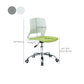 Modern Desk Chair Office Armless Chair Conference Chair with Wheels Clearhalo 'furn' 'furn_office_chair' 'Furniture' 'Office Chairs' 'Office Furniture' 'office_chair' 6370167