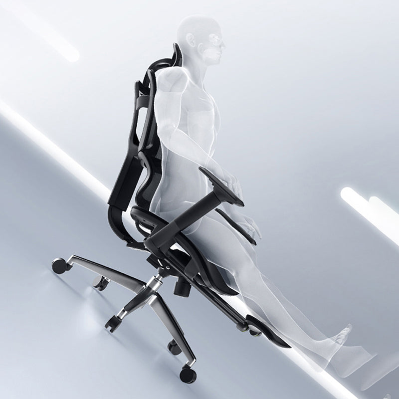 Modern Desk Chair Mesh Office Chair Adjustable Chair with Wheels Clearhalo 'furn' 'furn_office_chair' 'Furniture' 'Office Chairs' 'Office Furniture' 'office_chair' 6370186