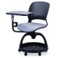 Silla de conferencia no angustiante moderna de plástico con silla de ruedas giratorias