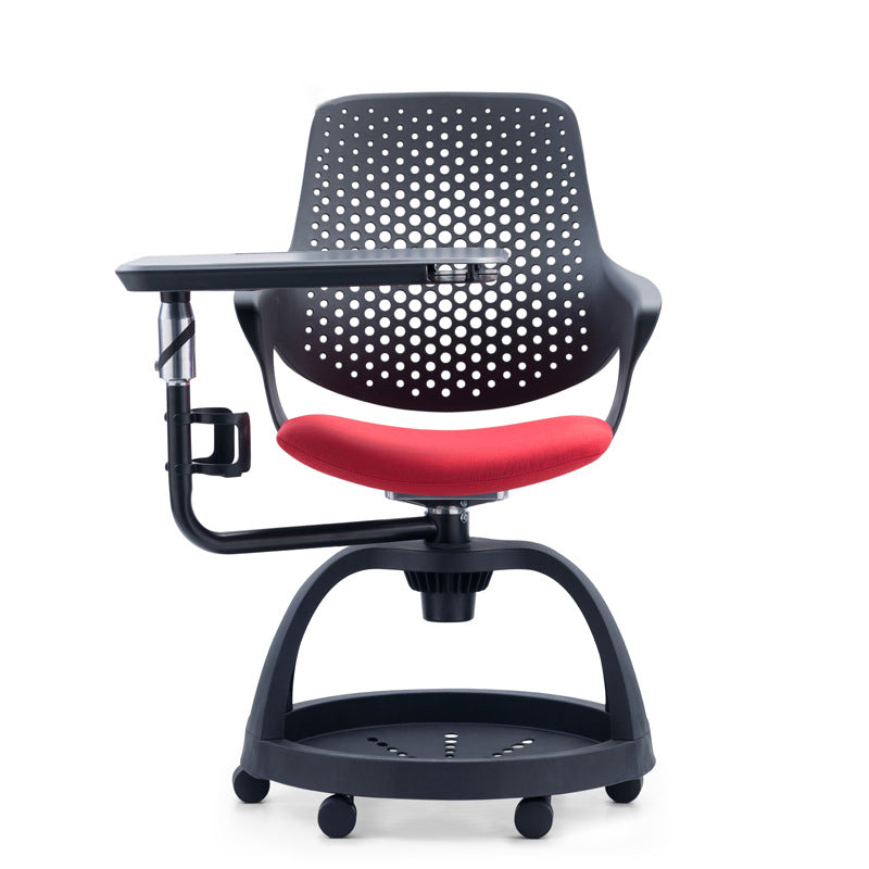 Silla de conferencia no angustiante moderna de plástico con silla de ruedas giratorias